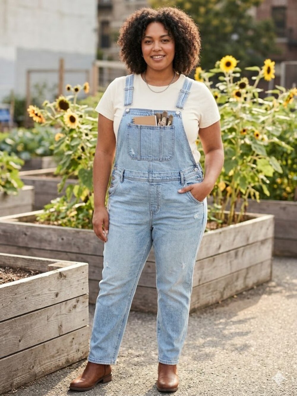 Old Navy Denim Overalls Womens 24 Relaxed Carpenter Dungaree Jeans